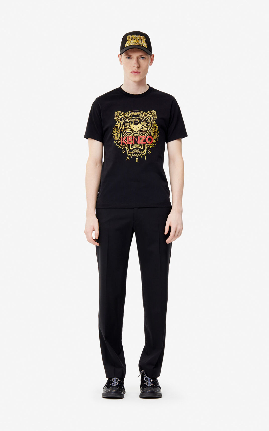 T Shirt Kenzo Homme Tiger Noir TSUWY-0275